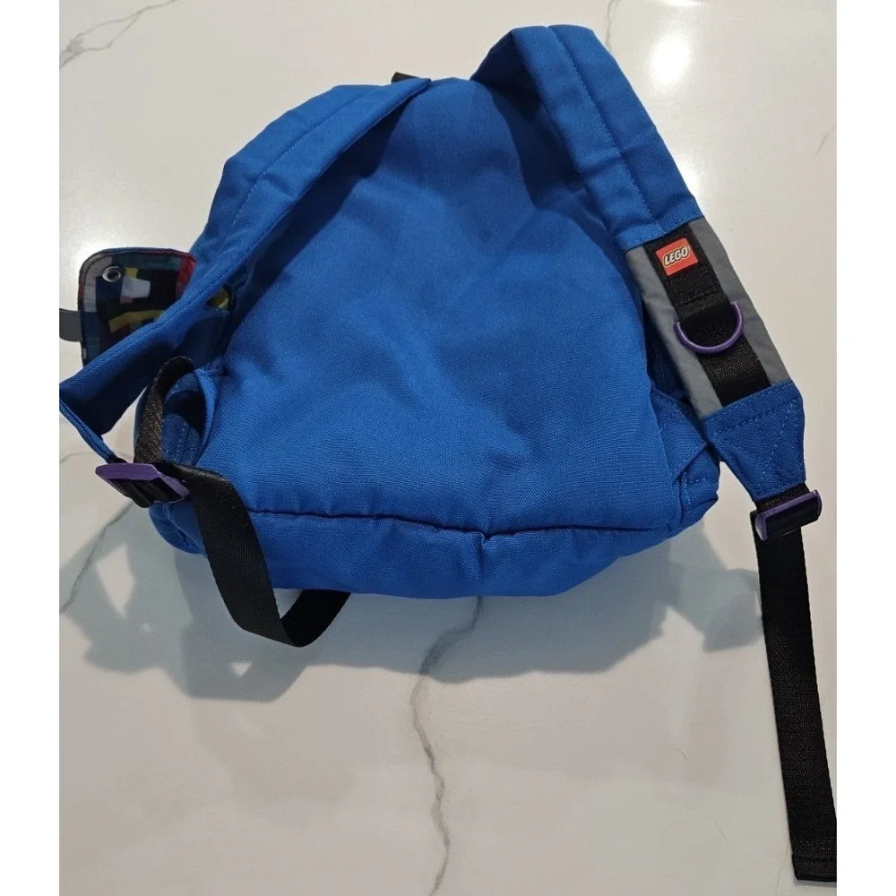 LEGO‎ x Target Blue Quilted Brick Pattern Backpack Kids School Bag Canvas